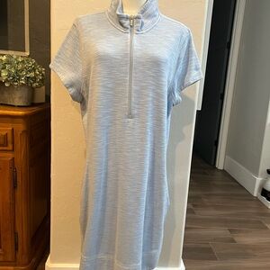 Tommy Bahama Tobago Sky Blue Zip-Up Dress